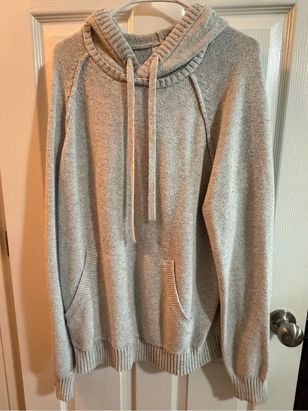 Goodfellow & Co Light Gray Knit Hoodie Sweater